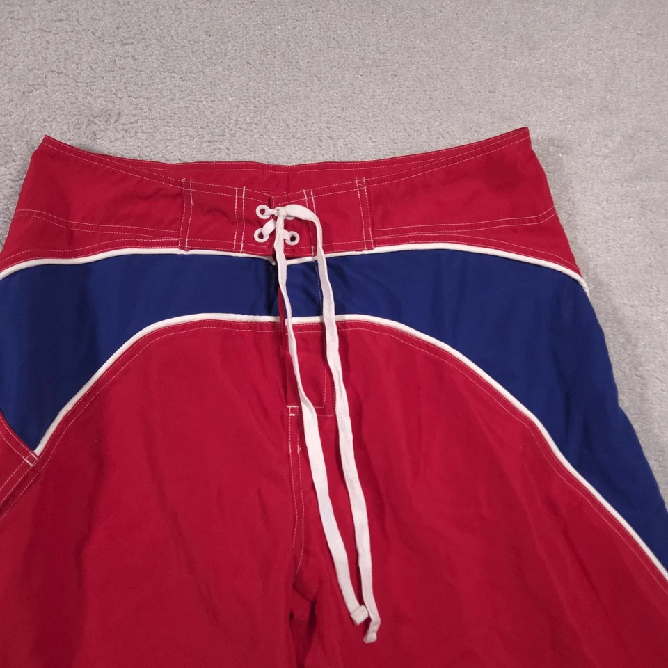 Pantalones Cortos Montreal Canadiens Para Hombres Grandes Rojos NHL Hockey Board Shorts Bañador Foto 3 de 4