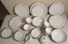 Rare Vtg Mikasa Jyoto Chelsea Pattern #8198 Japan Made 8🖐️5 Piece Place Setting