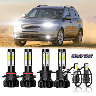For Subaru Tribeca 2008-2014 LED Headlight High Low Beam Bulbs Fog Light Kit