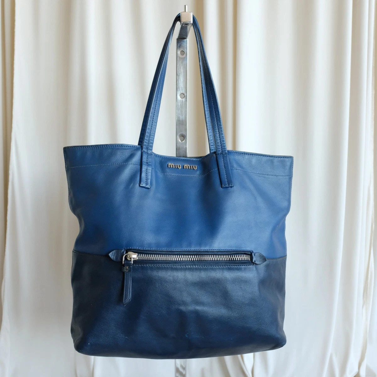 Blue Miu Miu Tote Bags & Handbags for Women for sale | eBay