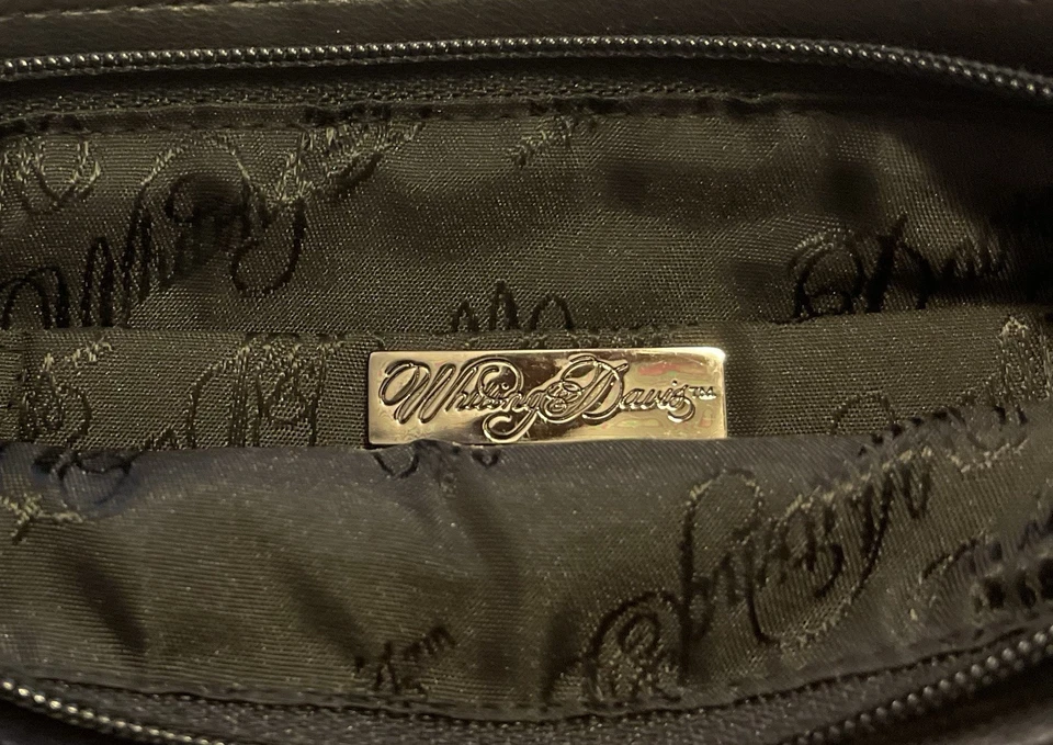 Cartera de hombro de malla negra de noche - 2007 - Como nueva, Whiting & Davis Foto 3 de 4