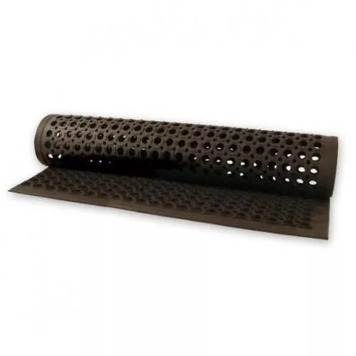Rubber Safety Mat 1550x930mm Kitchen Bar Wet Area Floor Anti-Fatigue Commercial - Picture 1 of 1