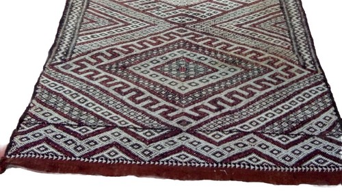Marroquí Vintage Grande Kilim Runner Tejido a Mano Beréber 15 ft7’’ X 3 ft8’’’/calidad - Imagen 5 de 7