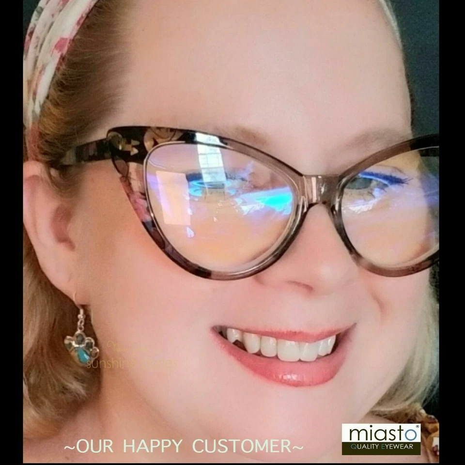 (2 PARES) GAFAS DE LECTURA MIASTO GRANDES "OJO DE GATO FLORAL GRANDE" + 1,00 Foto 3 de 3