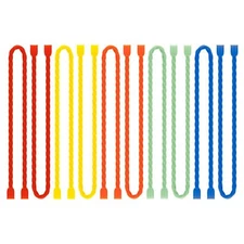 10 Pcs 12 Inch Silicone Cable Ties Reusable Twist Cable Tie Straps for Bundling