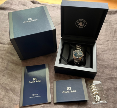 Grand Seiko Quartz SBGV225 Watch Blue Dial | eBay