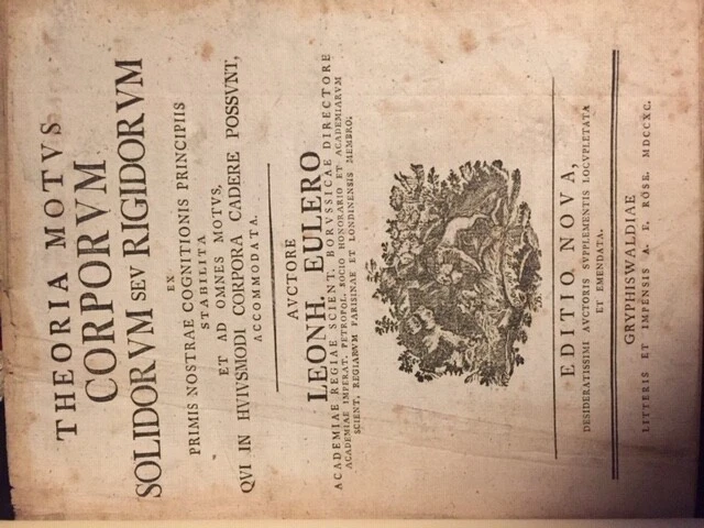 Leonhard Euler "Theoria Motus Corporum Solidorum", 1790 (rare second edition) - Image 3 of 4
