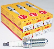 Set of 6 Genuine NGK 3672 Spark Plugs - V-power LFR6A11