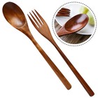 Kitchen Utensil Wooden Fork Wooden Spoon for Daily Dinner Home