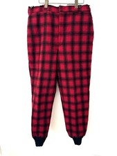 VINTAGE 1960  S WOOLRICH BUFFALO PLAID WOOL TROUSERS VTG HUNTING PANTS 36 USA