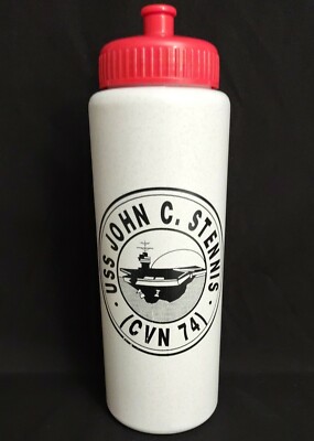 USS John C Stennis CVN 74 USN US United States Navy Water Bottle