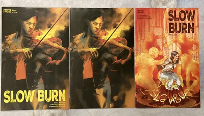 SLOW BURN #2 SET OF 3 1:10 TAYLOR JENKINS MASTERS MINOTTI VARIANT COMIC BOOK BA