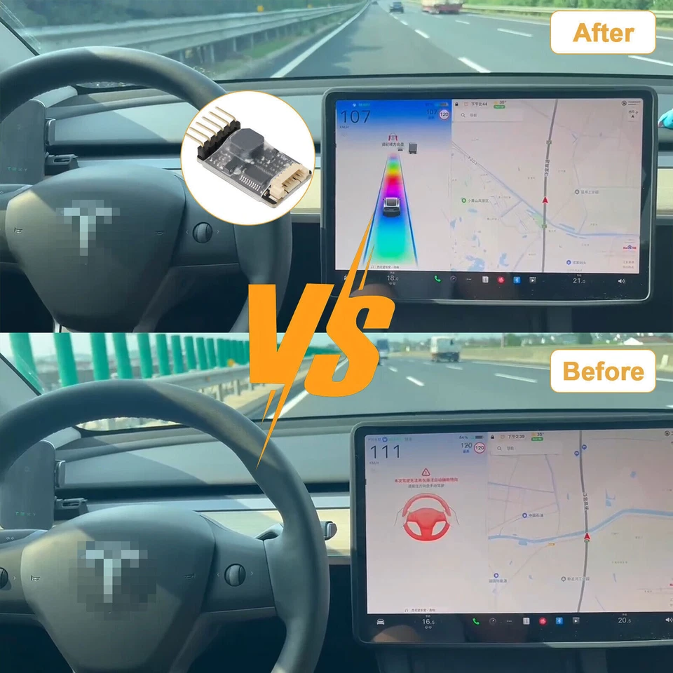 Tesla Model 3/Y Steering Wheel Booster No Handholding Autopilot Electronic Chip Foto 2 de 4