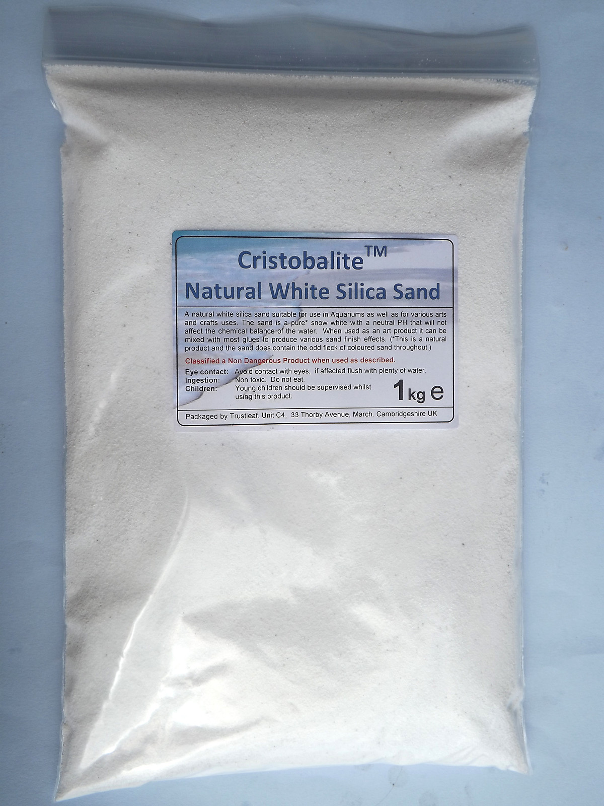 2kg Bag of Natural White Silica Sand for Aquariums eBay