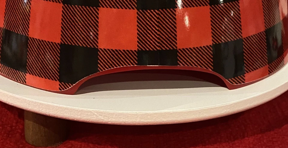 Cuenco personalizado para perros-rojo o negro búfalo a cuadros-granja-navidad Foto 4 de 4