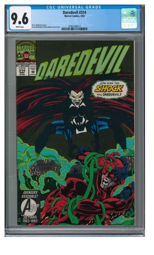 Daredevil #314 (1993) Scott McDaniel Cover CGC 9.6 White Pages UV497