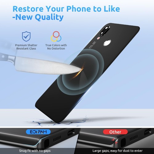 Back Cover Glass for Huawei P20 Lite Rear Glass Replacement + Camera Lens + Kit - 第 5/6 張圖片