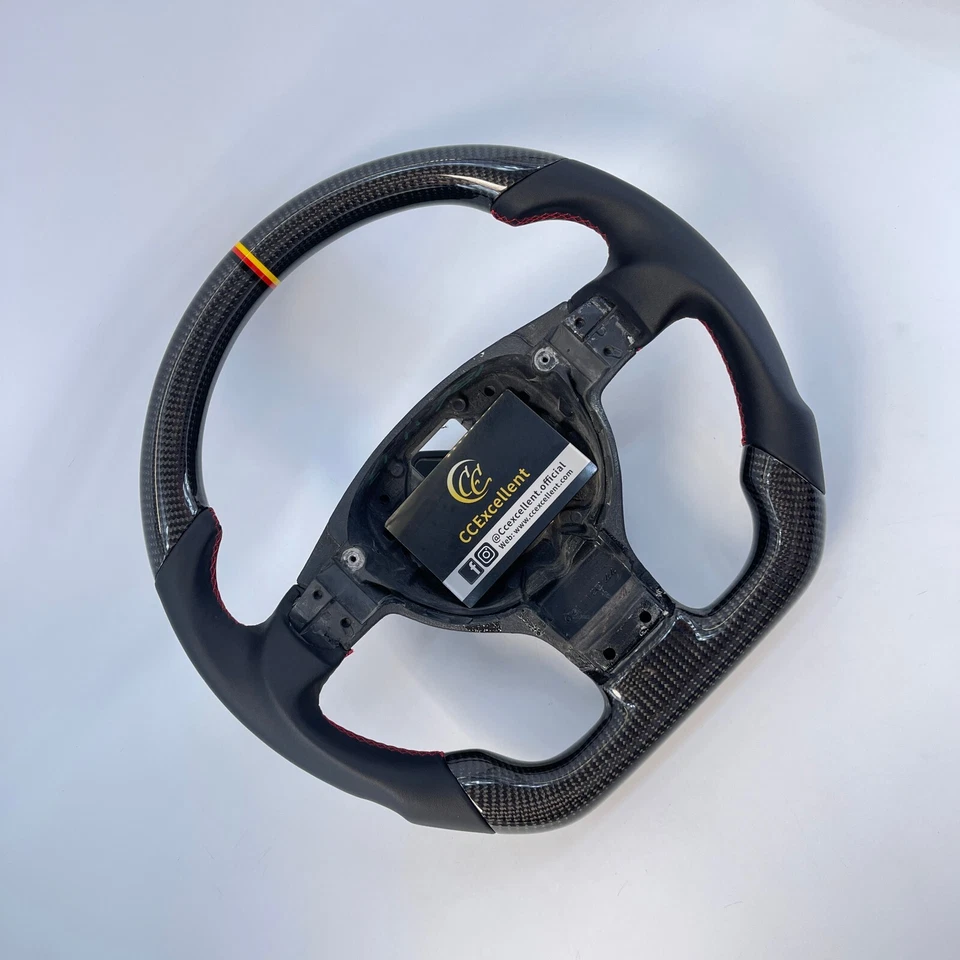 Volante de fibra de carbono para Volkswagen MK5 GTI GLI R32 Passat Jetta Golf 5 Foto 4 de 4