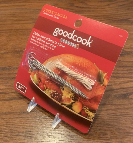 Goodcook 8-Count Stainless Steel Poultry Turkey Lacer with Lacing Twine Cooking - Picture 2 of 12
