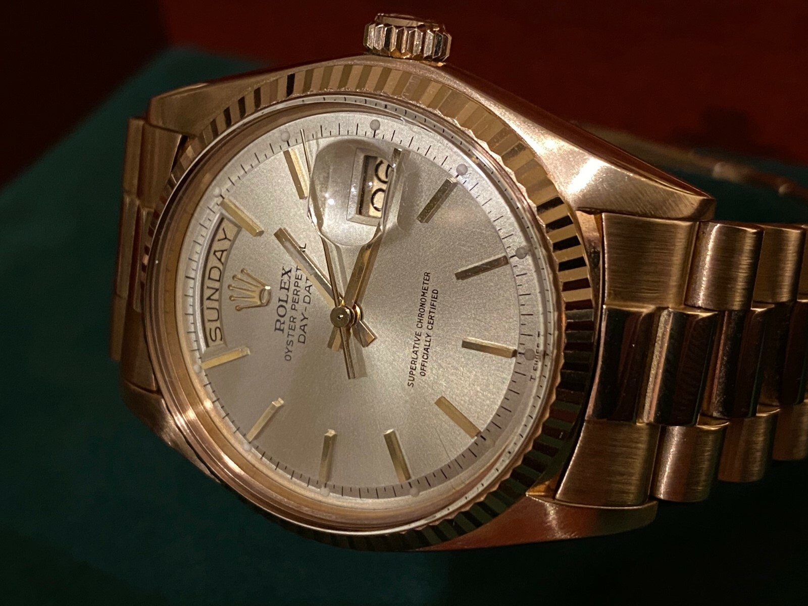 Vintage Rolex Day-Date President | Ultra Rare Blend Solid Pink Gold image 9