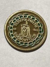 Vintage Rare Olympia Fields Country Club 1" Coin Style Golf Marker - A Beauty 