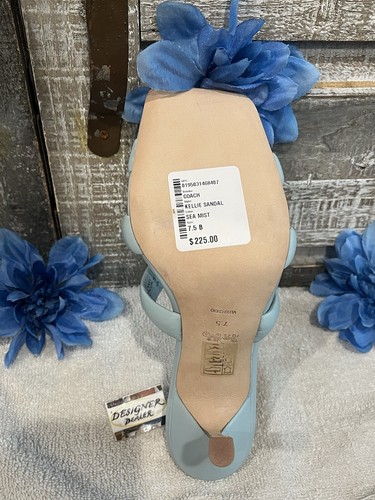 COACH Kellie Sandals New Sea Mist Blue Size 7.5M - Picture 10 of 12