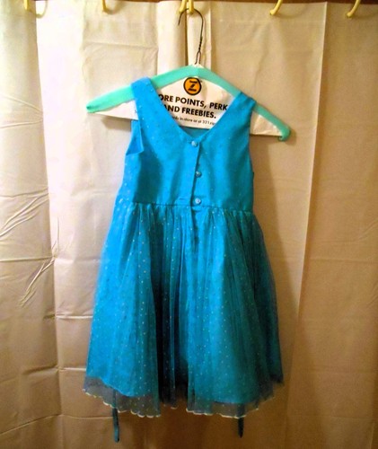 Jona Michelle Spring Easter Polka Dot Special Occasion Flower Girl Dress Size 5 - Foto 2 di 4