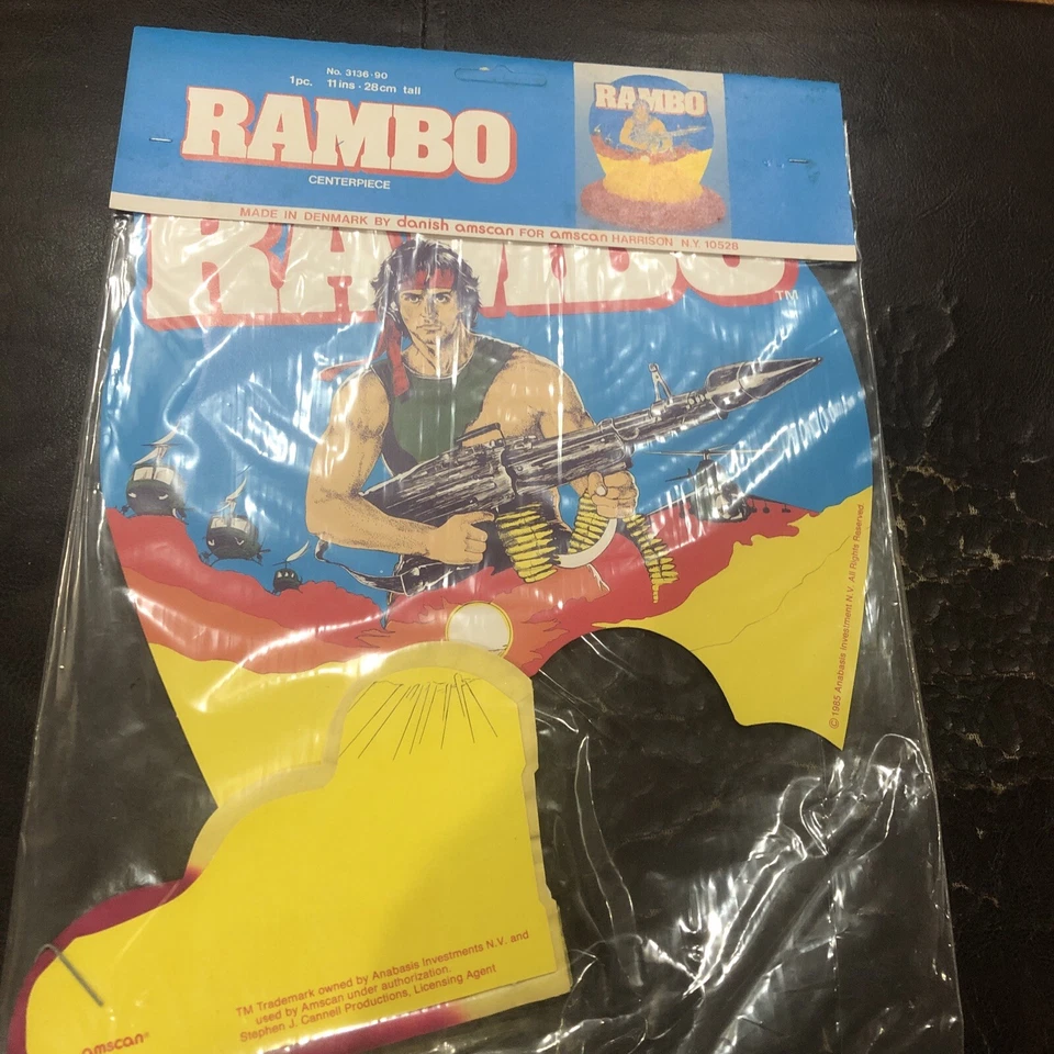 Rambo Birthday Party Centerpiece Original 80’s Piece - Image 2 of 4