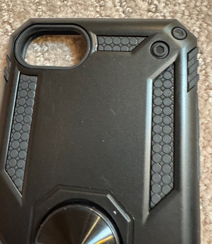 Funda Soporte Anillo LeYi Para iPhone 8/7 + Cristal Templado NEGRO - LEER DESCRIPCIÓN COMPLETA - Imagen 5 de 7