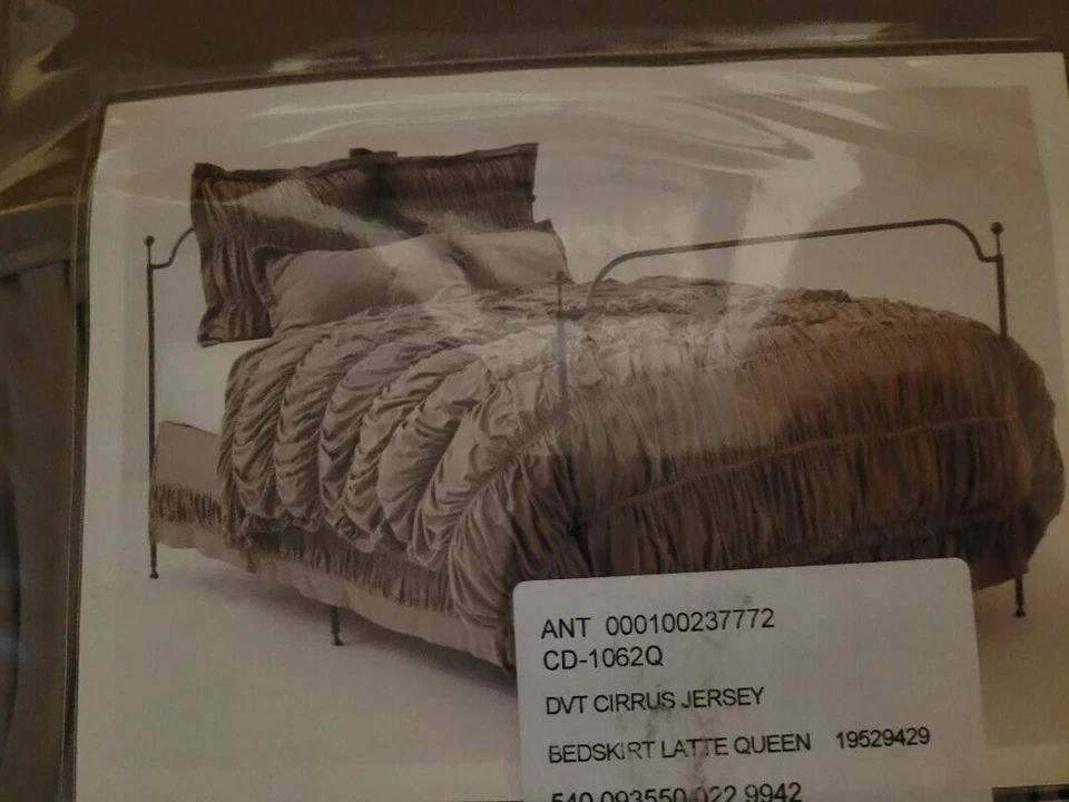 Anthropologie NUEVO Nimbus Collection Queen "Latte" 100% algodón Foto 4 de 4