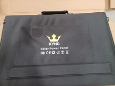 KYNG 120W Portable Foldable Charger 18V Solar Panel, Waterproof, Camping/Hiking