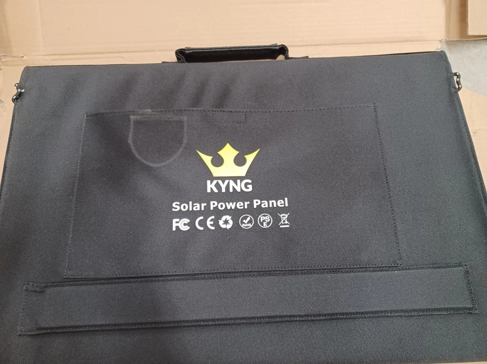 KYNG 120W Portable Foldable Charger 18V Solar Panel, Waterproof, Camping/Hiking