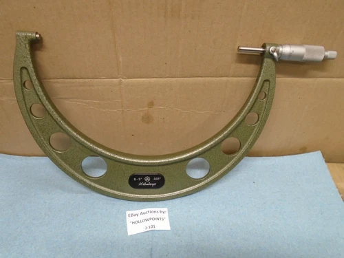 Mitutoyo Japan 103-185A Outside Micrometer 8-9" .001 Res. w Ratchet Thimble J101