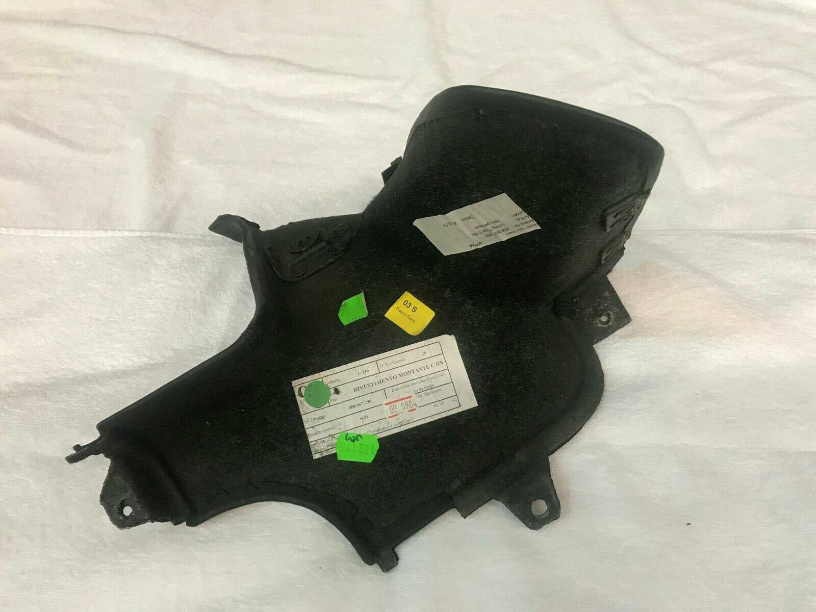 LAMBORGHINI GALLARDO COUPE PASSENGER RIGHT SIDE PILLAR TRIM PANEL OEM 408867288