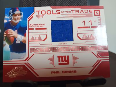 2008 Playoff Absolute Memorabilia #TOTT 23 Phil Simms Tools of the Trade Red/100