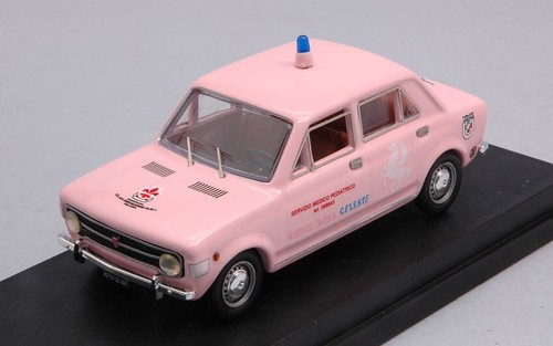 Modellino auto ambulanza scala 1:43 Rio FIAT 128 CROCE ROSSA diecast modellismo