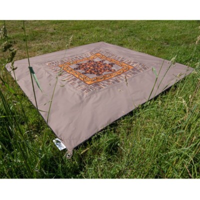 Picknickdecke / Campingteppich v. Bent, 2,5 X 2,5 m. Nur leichte Gebrauchsspuren