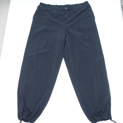 JoyLab Pants Women's XL Black Polyester Stretch Drawstring Ankle Elastic Waist