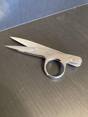 15) Gingher Germany 4.5'' Thread Snips, Spring Action, Double-Plated Chrome
