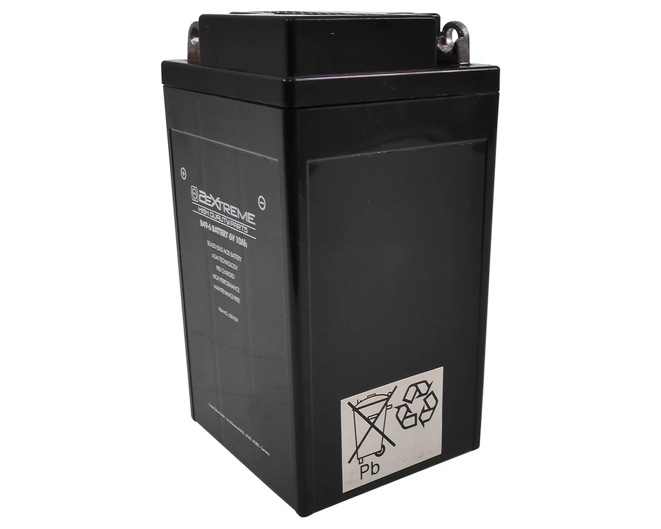 Battery B49-6 AGM 6V 10Ah Fits BMW R 25/3 R 50 /2 R50 S R 51 R 60 69 Vespa - Image 4 of 4