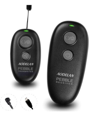 Aodelan Pebble Wireless Shutter Remote Works 80+ Meters for Sony Cameras