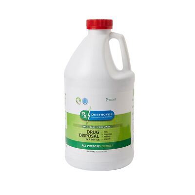C2R Global Manufacturing RX64 Rx Destroyer Disposal System Bottle (Pack of4)