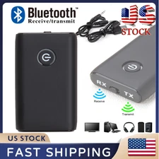 2 IN 1 Bluetooth 5.0 Wireless Transmitter Receiver Audio 3.5mm Jack Aux Adapter