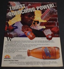 1989 Print Ad Herschel Walker Football Workout Breakthrough Powder Drink Bix art