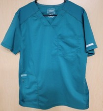 Cherokee Workwear Revolution Green V-Neck Scrub Top - Size Women's Med Medical