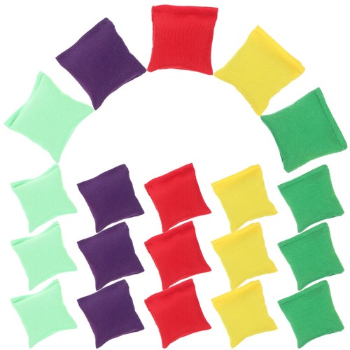 20X Assorted Colours Small 5 cm Bean Bags Sports Day Team Children Sand