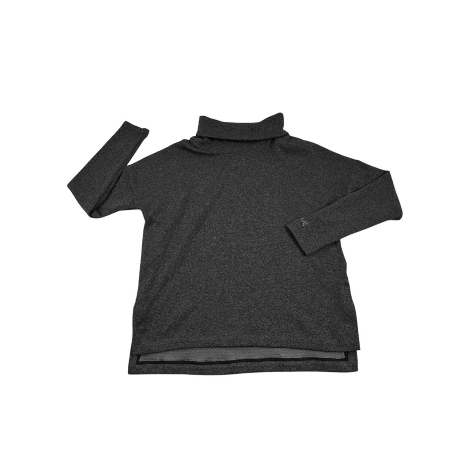 ARC'TERYX Arcteryx Laina maglione donna medio collo ad imbuto grigio collo alto cappuccio