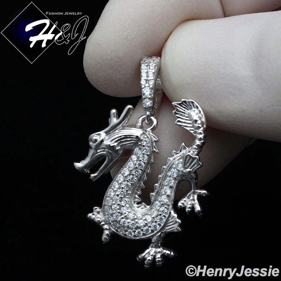 MEN WOMEN 925 STERLING SILVER ICY BLING CUBIC ZIRCONIA 3D MEN WOMEN 925 STERLING SILVER ICY BLING CUBIC ZIRCONIA 3D