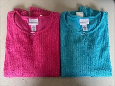 PICK SIZE / COLOR - Alfred Dunner Womens Popcorn Knit Top