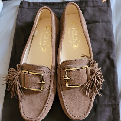 New Tods Fringe Loafers 37 Beige/ Light Brown Suede FEDEX | eBay New Tods Fringe Loafers 37 Beige/ Light Brown Suede FEDEX | eBay